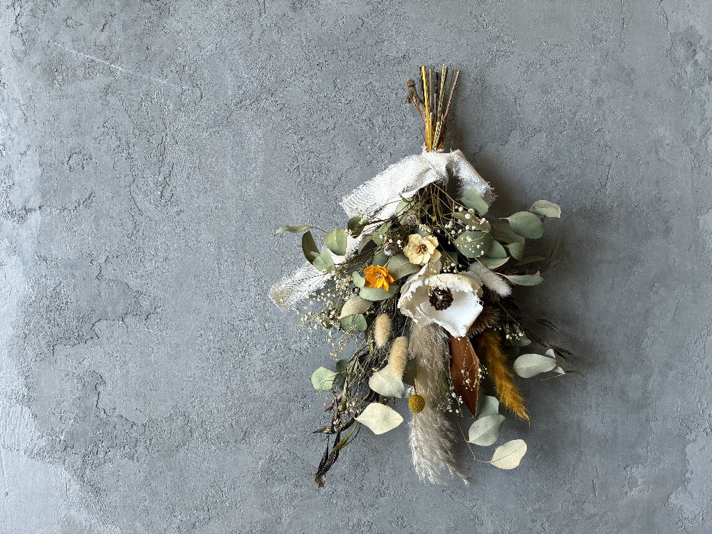 パームフラワーのイエロースワッグ